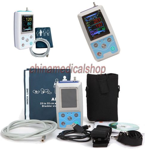 Handheld ambulatory blood pressure monitor + software 24h nibp holter us seller for sale