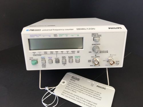 Fluke / Philips PM6669 w/PM9608B 120 MHz to 1.3 GHz Universal Frequency Counter