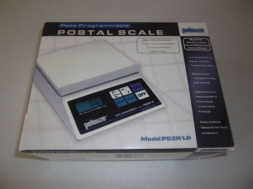 Pelouze PS2R1-P Digital Postal Scale  Rate Programmable 2 lb Cap.