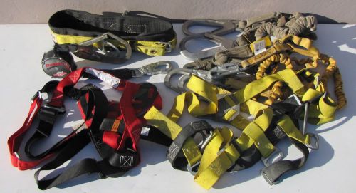 Lot of safety harness &amp; rebel protecta self retracting lifeline for sale
