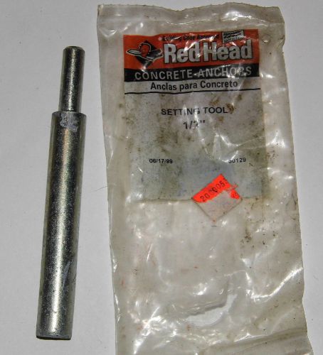 Red head concrete anchor setting tool 1/2&#034; nos for sale