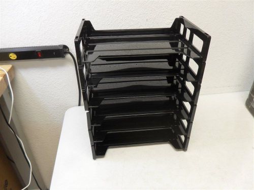 Officemate Side Load Letter Tray, Black, 6 Pack 21062