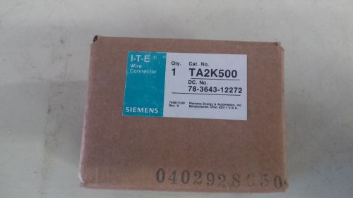 SIEMENS TA2K500 NEW IN BOX WIRE CONNECTOR SEE PICS #B46-
							
							show original title