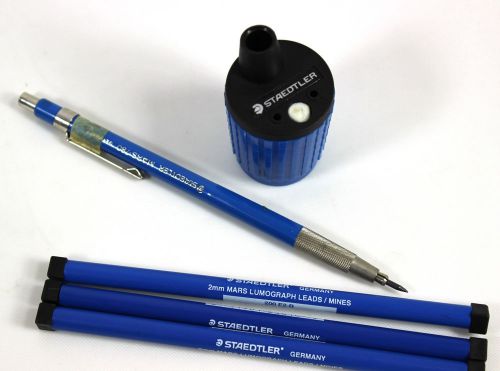 STAEDTLER GERMANY - Mars Lead Pensil SET - Sharpener, Pen and Lead tips
