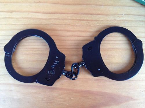 Fury Tactical Handcuffs Black Finish Steel Construction Locking With 2 Keys