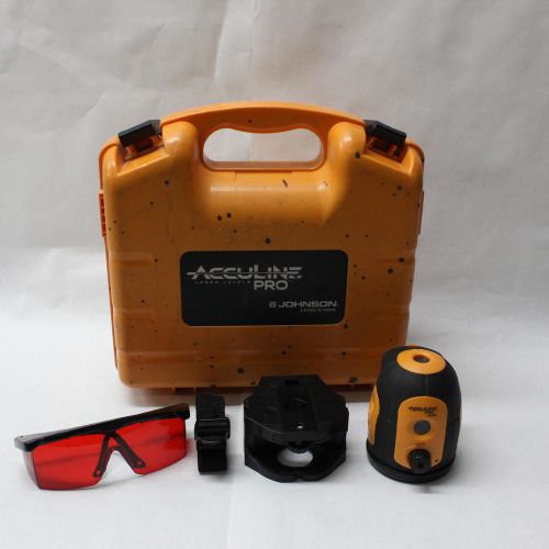 Acculine Laser Levels Pro 40-6680 Johnson Level With Case