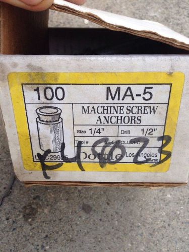 Ma-5 Machine Screw Anchors 1/4