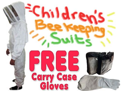 KIDS Beekeeper, Beekeeping, Pest Control, Animal Handling Suit FREE Gloves L