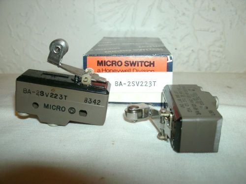 Micro Switches,4 TOTAL,BA-2SV223T, BZ-2RQ785,new,control,limit,electric