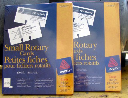Avery 5385 Laser Rotary Cards  2 Packages