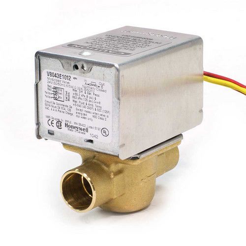Honeywell 2 Way 24 Volt Motorized Zone Valve with 3/4&#034; Sweat Connection