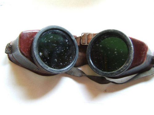 Vintage glendale bakelite steampunk welding safety glasses for sale