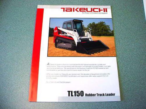 Takeuchi TL150 Rubber Track Loader Brochure