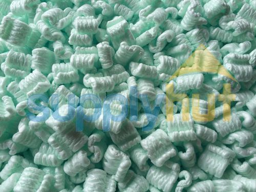 Packing peanuts shipping anti static loose fill 600 gallons 80 cubic feet green for sale