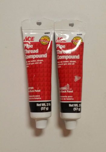 **2 pack** ace pipe thread compound 40969 2 oz tube **fast shipping** for sale