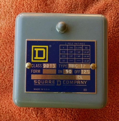 Square D pressure control switch