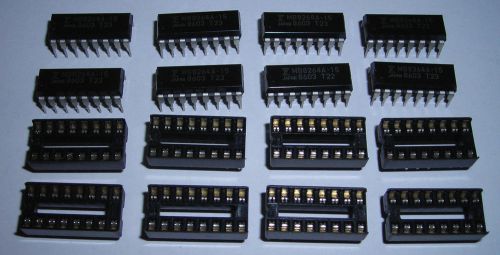 8x FUJITSU MB8264A -15 DRAM 64kx1 164 4864 IC Apple IIe Commodore 64 Oric IBM PC