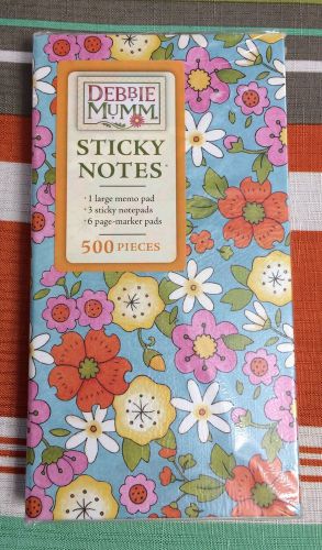 Debbie Mumm 500 Piece Notepad and Sticky Note Set NEW