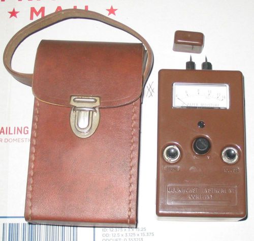 DELMHORST MOISTURE TESTER WITH LEATHER CASE