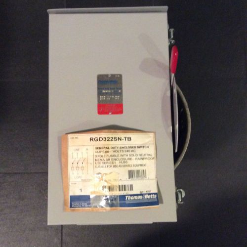 Thomas&amp;Betts GD322SN-TB General Duty Enclosed Switch 60A