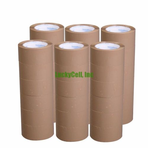 12 Rolla Premium Brown Carton Box Sealing Packing Tape 2.5 Mil Thick 2&#034;x110 yard