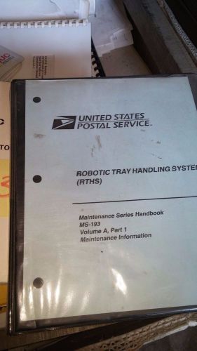 USPS Robotic Tray Handling System Manual