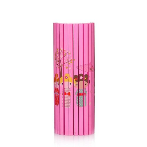 12/pack assorted colored pencils japaness kimono girls sketch colored pencils for sale