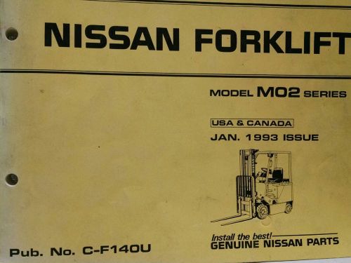 Datsun / nissan forklift parts manual model m02 for sale