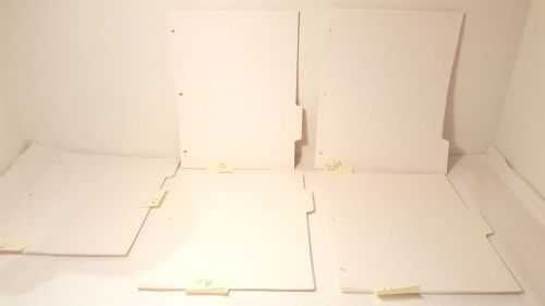 Mid-Weight Paper Letter Size Dividers with Blank Paper Tabs 157 tota LOT