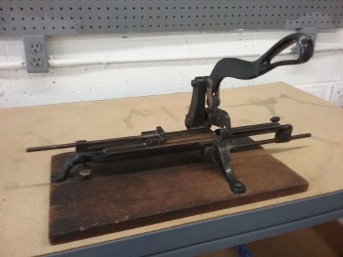 Antique Printer&#039;s Tool Slug Cutter H.B. Rouse &amp; Co. Chicago Cast Iron Heildlburg