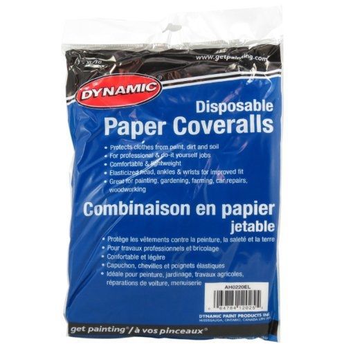Dynamic paint ah0220el disposable 1.6-ounce  paper coverall, size x-large for sale