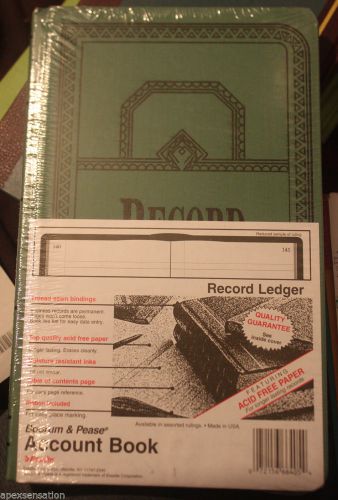 Boorum &amp; Pease 500 Page Record/Account Book 12 1/8&#034; X 7 5/8&#034; 66 500R Esselte