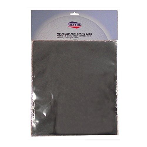 Shaxon SHX-1472 Metalized Anti-Static Bags, 10&#034; x 12&#034; (Pack of 10)