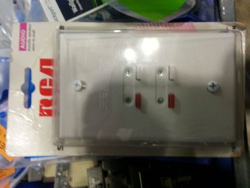 RCA - Stereo Speaker Wall Plate - NEW - White (AH300WH)