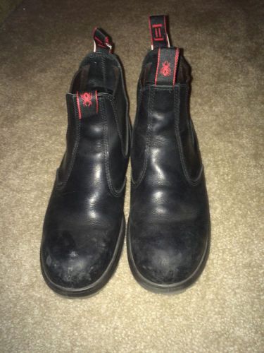 Men&#039;s steel toe red back boots slip on size 12 us for sale