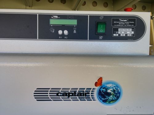 Erlab captair chemical filtair 936-1 115v free air flow hood &amp; storage cart for sale