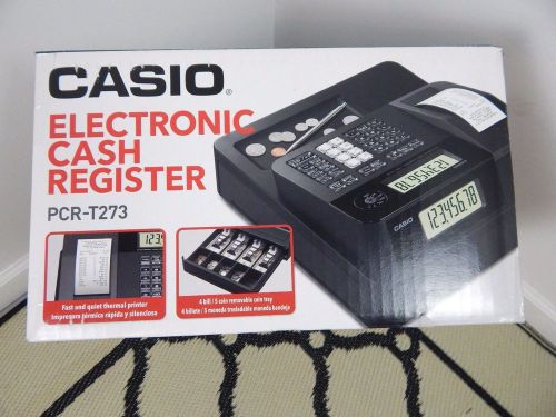Casio PCR-T273 Electronic Cash Register w/ Thermal Printer - NEW
