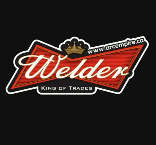 ( 3 ) welder, king of trades stickers. for sale