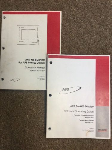 Case AFS Pro 600 Display Manuals