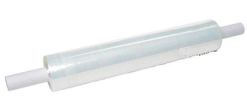 18&#034; x 1000ft 80 gauge pallet wrap stretch film shrink hand wrap 1000&#039; 1 roll for sale