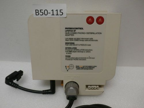 Physico control lifepak 9p defib adapter. for sale