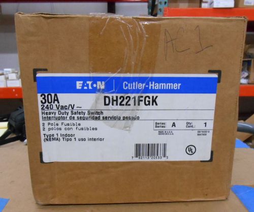 Eaton Cutler-Hammer DH221FGK Heavy Duty Safety Switch 30A 240V