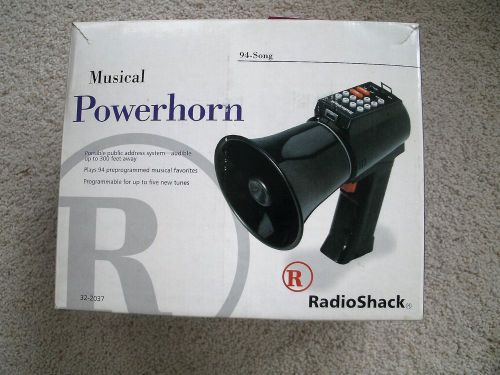 Powerhorn megaphone bullhorn vintage radio shack musical 94 songs 5 recordable for sale