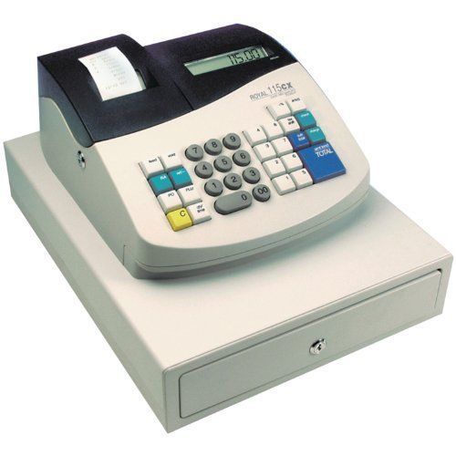 NEW Royal Portable Electronic Cash Register w/ 4 clerk IDs (115CX)
