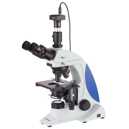 40x-1000x plan infinity kohler laboratory research microscope + 1.3mp camera for sale