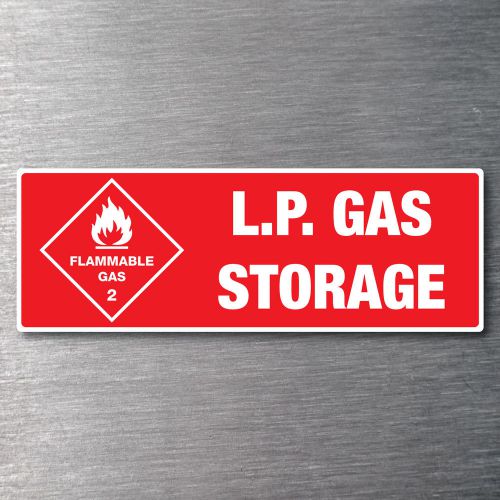 LP Gas sticker water/ fade proof safety oh&amp;s warning flamable