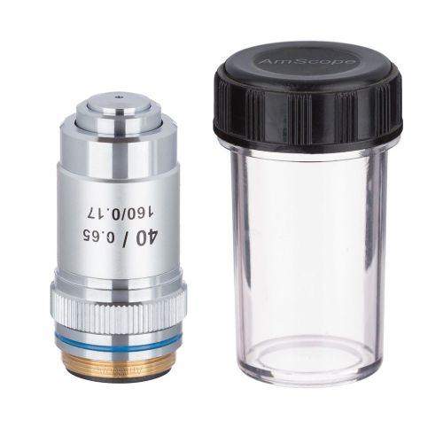 AmScope A40X 40X (Spring) Achromatic Microscope Objective + Container