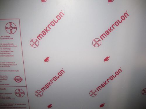 WOW !! CNC CUT MAKROLON EXTRUDED POLYCARBONATE CLEAR SHEET 1/8&#034; X 6&#034; X 6&#034;