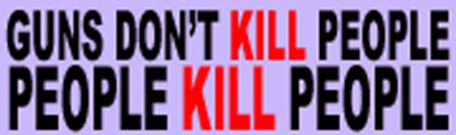 Guns Don&#039;t Kill People People Kill People Hard Hat Sticker SG-9