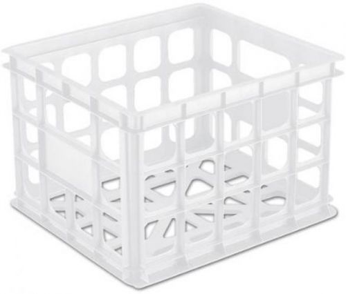Sterilite Storage Crate- White, Case Of 6
